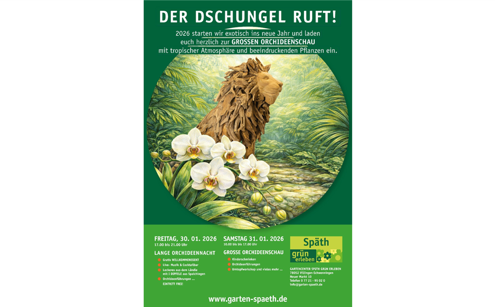 Orchideenschau 2026 - Der Dschungel ruft!