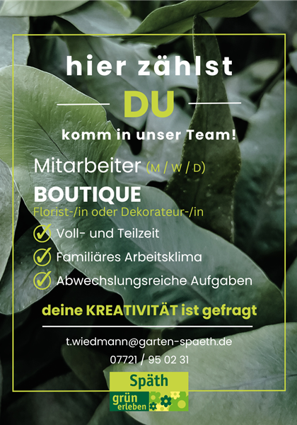 Mitarbeiter (M/W/D) Boutique